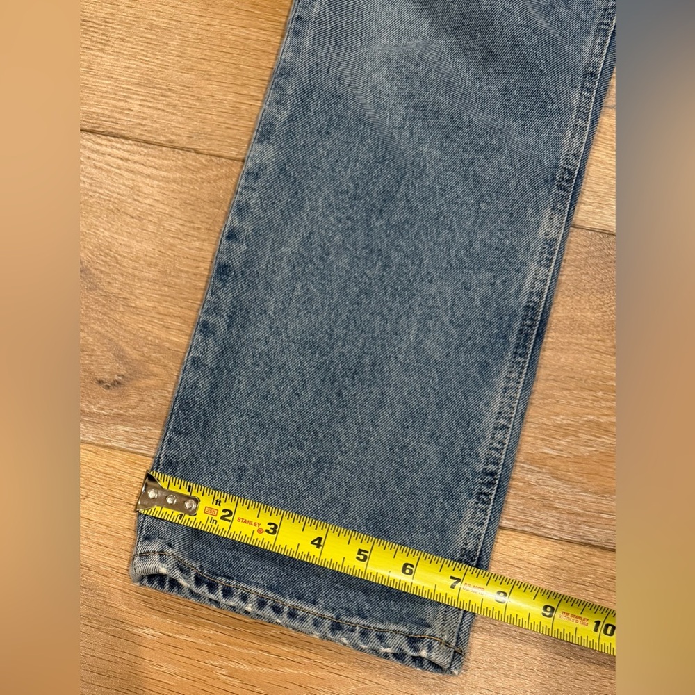 CITIZENS of HUMANITY Sabine Straight Leg High Waist Ripped Blue Jeans Size 29 - Picture 13 of 14